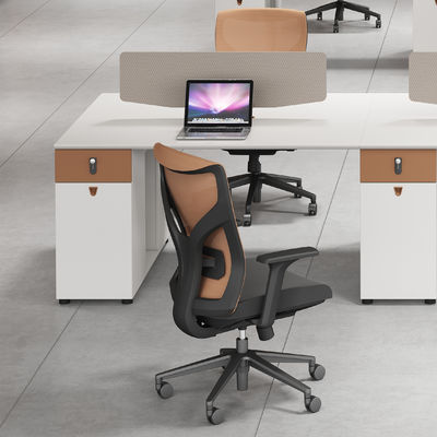 Cubicos de asiento de madera 2 4 6 Escritorio Estación de trabajo Muebles de oficina Modular Estación de trabajo de escritorio