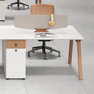 Cubicos de asiento de madera 2 4 6 Escritorio Estación de trabajo Muebles de oficina Modular Estación de trabajo de escritorio