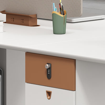 Cubicos de asiento de madera 2 4 6 Escritorio Estación de trabajo Muebles de oficina Modular Estación de trabajo de escritorio