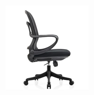 A2302B Dorso alto ejecutivo de malla negra con ruedas giratorias silla de oficina