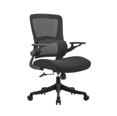 Sillones de oficina ergonómicos con reposabrazos ajustables Impeller de cintura Computadora de malla rodante