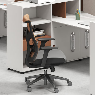 Muebles de oficina modernos 2 4 6 Personas Divisiones de oficina Mesa Cubicle Estación de trabajo Escritorio con gran gabinete de almacenamiento