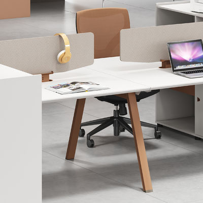 Muebles de oficina modernos 2 4 6 Personas Divisiones de oficina Mesa Cubicle Estación de trabajo Escritorio con gran gabinete de almacenamiento