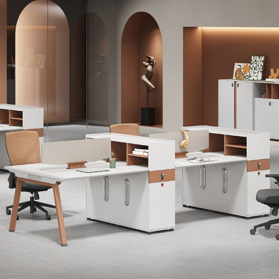 Modernos escritorios de oficina para 2 4 6 personas Cubicle de oficina Estación de trabajo Mesa abierta Muebles de oficina modulares Estación de trabajo