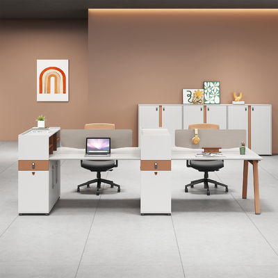 Modernos escritorios de oficina para 2 4 6 personas Cubicle de oficina Estación de trabajo Mesa abierta Muebles de oficina modulares Estación de trabajo