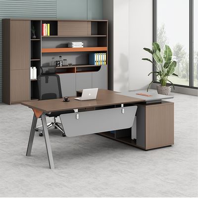 Muebles de oficina modernos de lujo Escritorio en forma de L Gerente Mesa Jefe Mesa Ejecutiva Escritorio