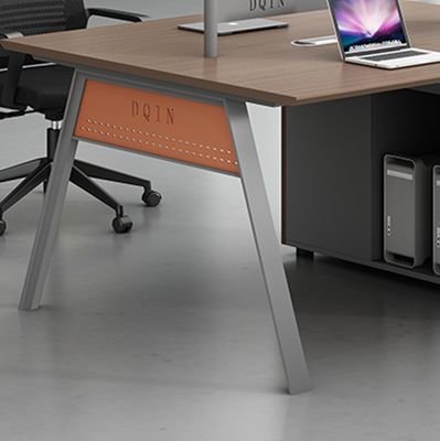 Escritorio para varias personas Escritorios de oficina Jefe Mesa de director de madera Escritorio moderno con gabinete