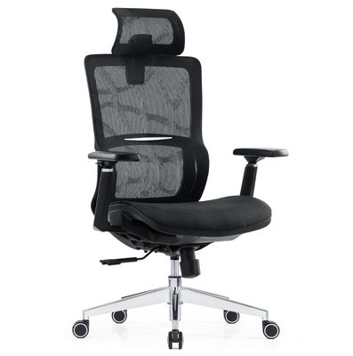 Apoyo lumbar Full Mesh Luxury Mesh con reposacabezas de tela ajustable Comodidad silla de oficina ergonómica