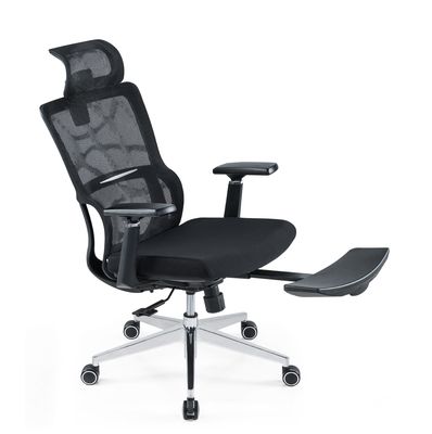 Silla ergonómica con respaldo alto y malla completa con reposacabezas ajustables