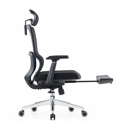 Silla ergonómica con respaldo alto y malla completa con reposacabezas ajustables