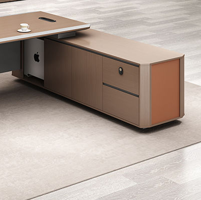 Muebles de oficina modernos Mesa de escritorio Mesa ejecutiva Gerente de escritorio en forma de L Mesa Mdf
