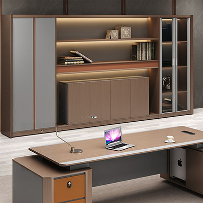 Muebles de oficina modernos Mesa de escritorio Mesa ejecutiva Gerente de escritorio en forma de L Mesa Mdf