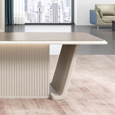Muebles de oficina de lujo Escritorio de escritorio Moderno I Forma Escritorio Jefe Escritorio Ejecutivo