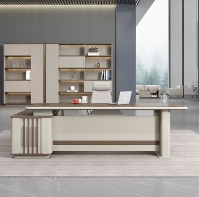 Moderno en forma de L Director Manger Soluciones de muebles de oficina Mesa y silla Set ejecutivo