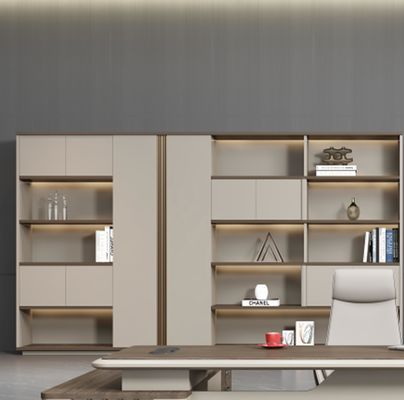 Moderno en forma de L Director Manger Soluciones de muebles de oficina Mesa y silla Set ejecutivo