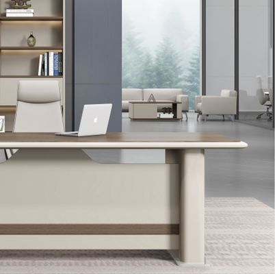 Moderno en forma de L Director Manger Soluciones de muebles de oficina Mesa y silla Set ejecutivo