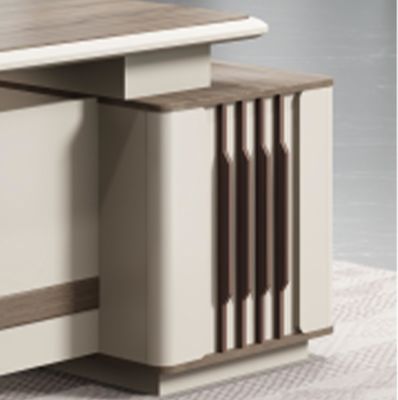 Muebles de oficina modernos en forma de L Jefe Director Ejecutivo Gran escritorio