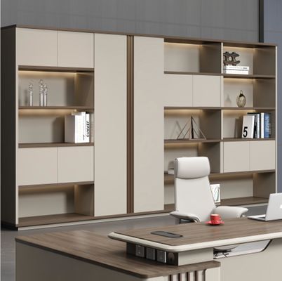 Muebles de oficina modernos en forma de L Jefe Director Ejecutivo Gran escritorio
