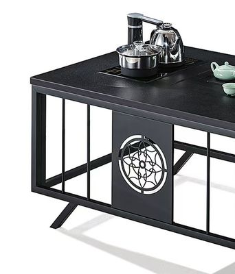 Mesa de café de oficina lujosa mesa de roca mesa de té mesa de oficina sencilla mesa de té con caldera