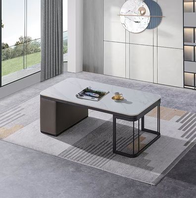 Y03# Muebles de oficina modernos Mesa de café de mármol Mesa de té de recepción de oficina