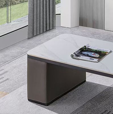 Y03# Muebles de oficina modernos Mesa de café de mármol Mesa de té de recepción de oficina