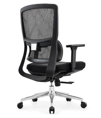 Silla de oficina de malla ergonómica transpirable de espalda media, giratoria y ajustable en altura, silla de personal de trabajo