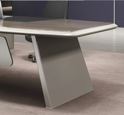 Escritorio de oficina moderno en forma de L de lujo de alta gama Escritorio ejecutivo y silla Jefe ejecutivo Escritorio de madera