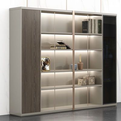 Muebles de oficina modernos Jefe ejecutivo Gerente Estante de escritorio Fondo Armario de archivos Almacenamiento de archivos de la oficina Armarios de libros