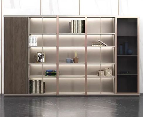 Muebles comerciales de fábrica calientes Nuevos Muebles de oficina Estante de libros grande Mfc Almacenamiento de archivos gabinete de oficina