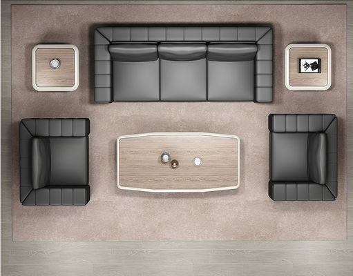 Muebles de oficina sofá moderno centro de mesa conjunto Mdf Mesa de té de madera Mesa de café
