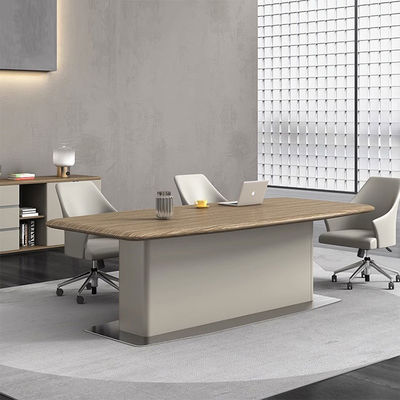 Negociación moderna Sala de reuniones Mesa de oficina Mesa de recepción Sala de negociaciones Mesa de reunión de madera