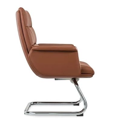 Silla de oficina ergonómica rueda de cromo flexible conveniente de cuero pu giratorio jefe gerente personal silla giratoria moderna