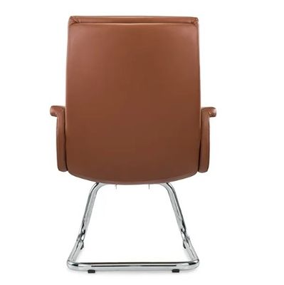 Silla de oficina ergonómica rueda de cromo flexible conveniente de cuero pu giratorio jefe gerente personal silla giratoria moderna