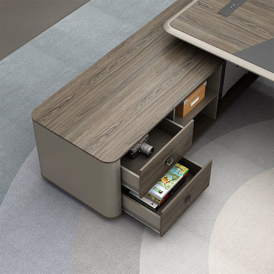 Moderno L Forma Director Administrador Jefe Ejecutivo Soluciones de muebles de oficina Mesa y silla Conjunto de oficina ejecutivo