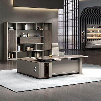 Moderno L Forma Director Administrador Jefe Ejecutivo Soluciones de muebles de oficina Mesa y silla Conjunto de oficina ejecutivo