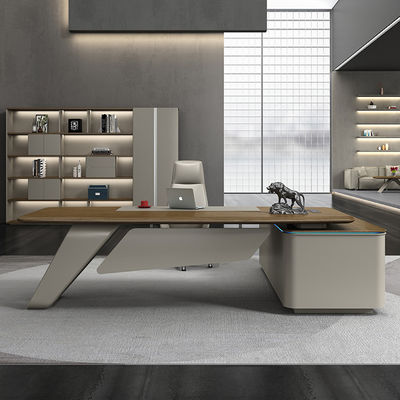 Venta al por mayor Director Director Escritorio Mesa de oficina Ejecutivo Moderno de madera de lujo Diseño de oficina Muebles de oficina contemporáneos