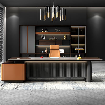 Diseño de fábrica personalizado Moderno en forma de L Director Administrador Jefe Ejecutivo Escritorio Muebles de escritorio