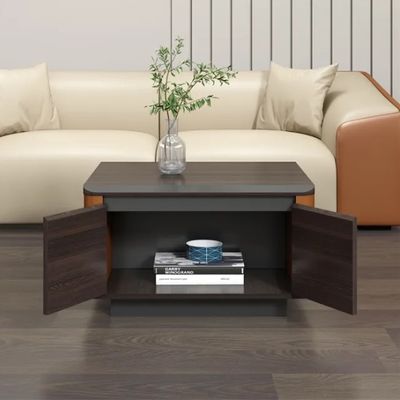 Minimalista hecha a medida en madera de forma cuadrada Almacenamiento Sala de estar de lujo Mesa de café moderna