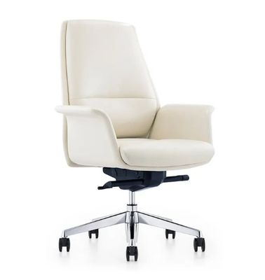 Modernos cómodos silla de oficina con la parte posterior giratoria gerente ejecutivo silla de oficina de cuero muebles