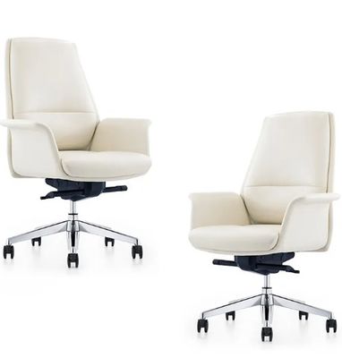 Modernos cómodos silla de oficina con la parte posterior giratoria gerente ejecutivo silla de oficina de cuero muebles