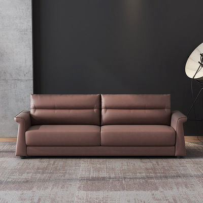 Muebles de oficina Oficina comercial Sofá de recepción Sofá de cuero de lujo Sofá de sección italiano Sofá de oficina Salón de espera Sofá