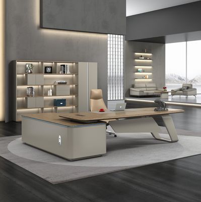 Venta al por mayor Director Director Escritorio Mesa de oficina Ejecutivo Moderno de madera de lujo Diseño de oficina Muebles de oficina contemporáneos