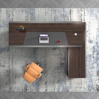 Fábrica Diseño de lujo mayorista personalizado Jefe ejecutivo Escritorio de oficina Jefe de escritorio moderno Gerente de escritorio Mesa de oficina Jefe de escritorio de lujo