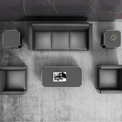 Muebles de oficina minimalistas de lujo Sofá de oficina único Estilo de tendencia Muebles de oficina comerciales Sofá comercial