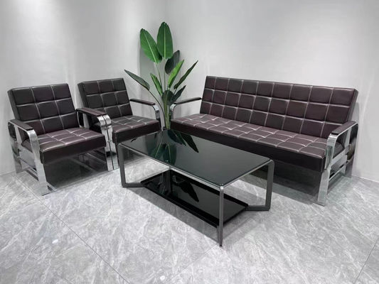 Salón de belleza moderno Salón de spa Sala de espera Sofá 1 3 asientos Sofá de oficina confort Sofá de recepción de cuero Sofá Sofá