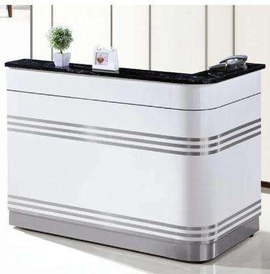 Estilo minimalista barato Muebles modernos extensibles Escritorio Recepción Escritorio Recepción de mesa Recepción de mesa