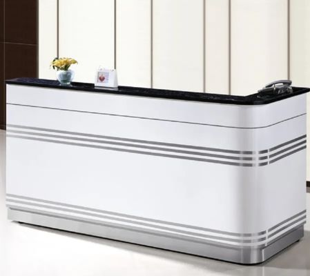 Estilo minimalista barato Muebles modernos extensibles Escritorio Recepción Escritorio Recepción de mesa Recepción de mesa