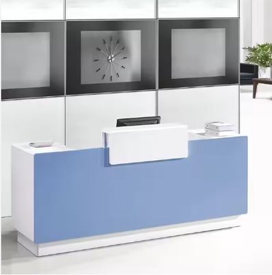 Muebles de oficina modernos pintura de la empresa de horneado recepción rechazada recepción