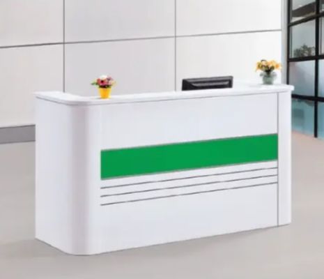 Escritorio de recepción minimalista moderno personalizable para oficinas y hoteles para edificios de oficinas Muebles de escritorio de entrada
