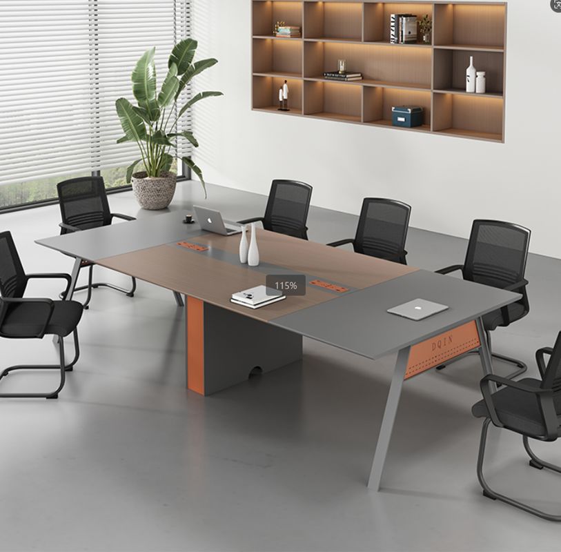 Moderno Rectángulo Simples Mesa de Reunión de Madera Larga Mesa de Reuniones de Mesa de Reunión de Mesa de Reunión